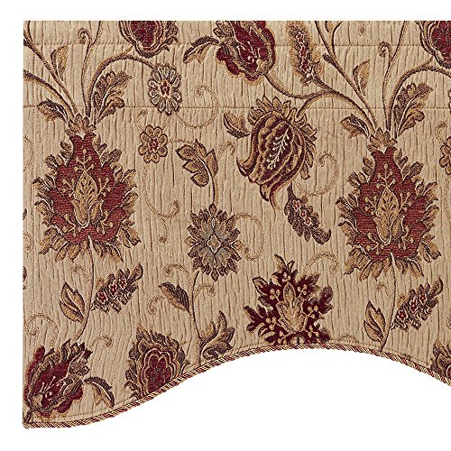 Stylemaster Home Products Melbourne Valance, 50" X 17", Wheat