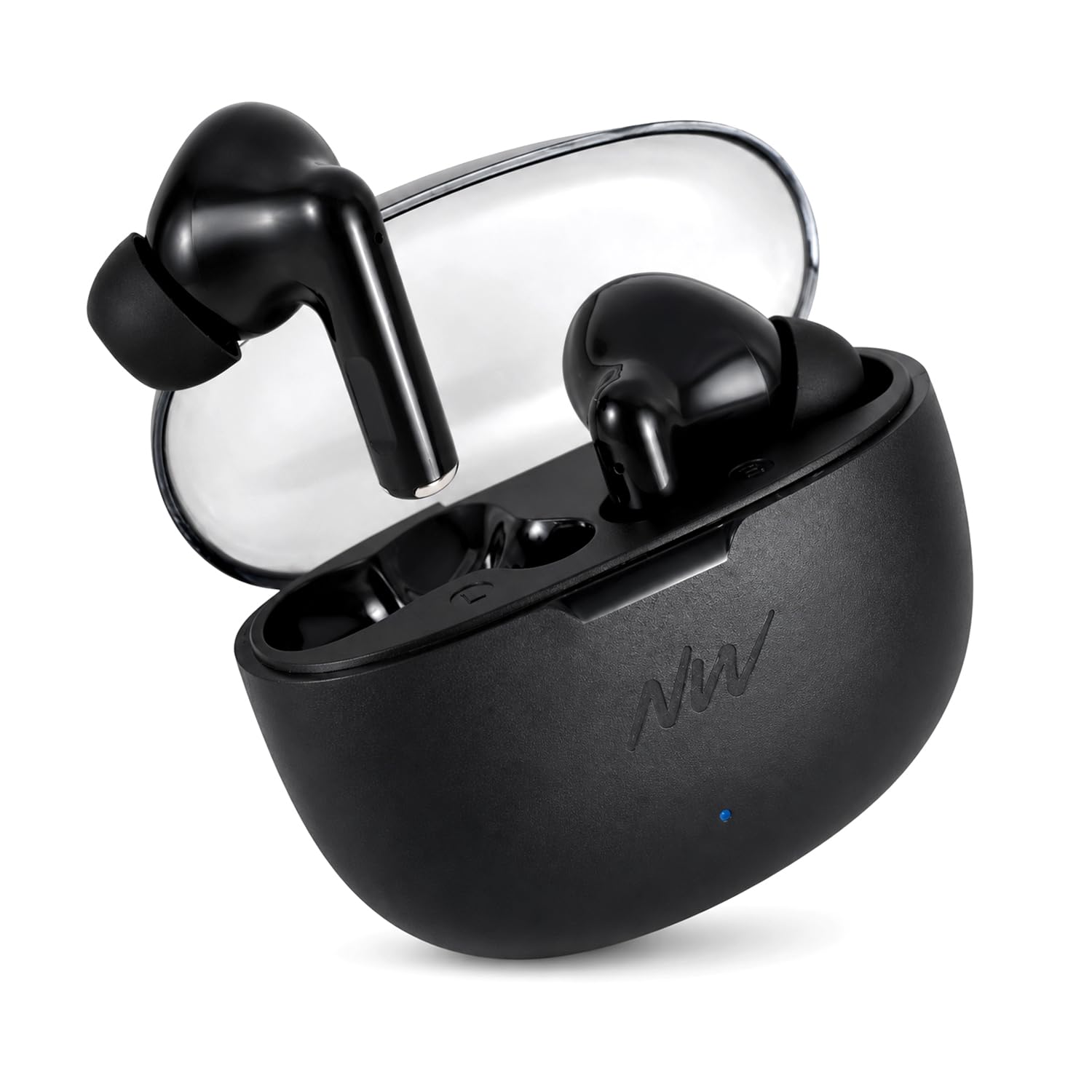 True Wireless Earbuds Bluetooth 5.3 Earphones with ENC Mic, 60 Hours Battery Backup, Deep Bass Stereo Sound, Fast USB Type-C Charging, Touch Controls, Low Latency TWS Black-picture-35