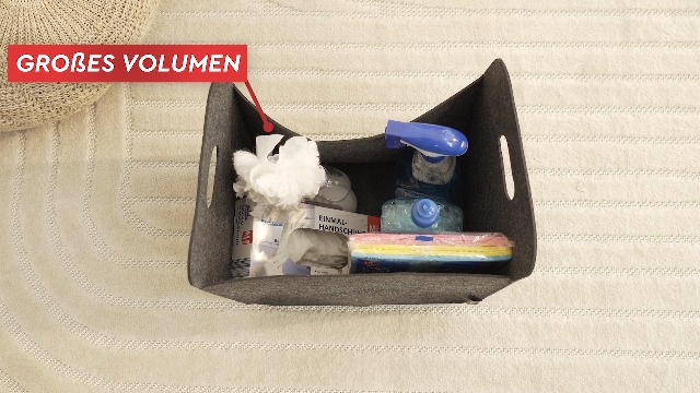 Rubberneck - Set Of 2 XXL Multi-Purpose Felt Baskets With Handles For - View #10