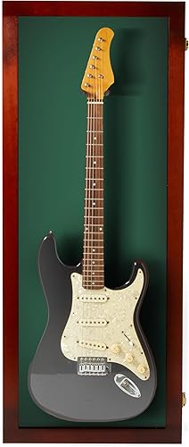 Miniatura 54 de PENNZONI Vitrina para guitarra eléctrica, estuche acrílico para guitarra eléctrica, soporte de pared, estuche de pared para guitarra hecha de marco
