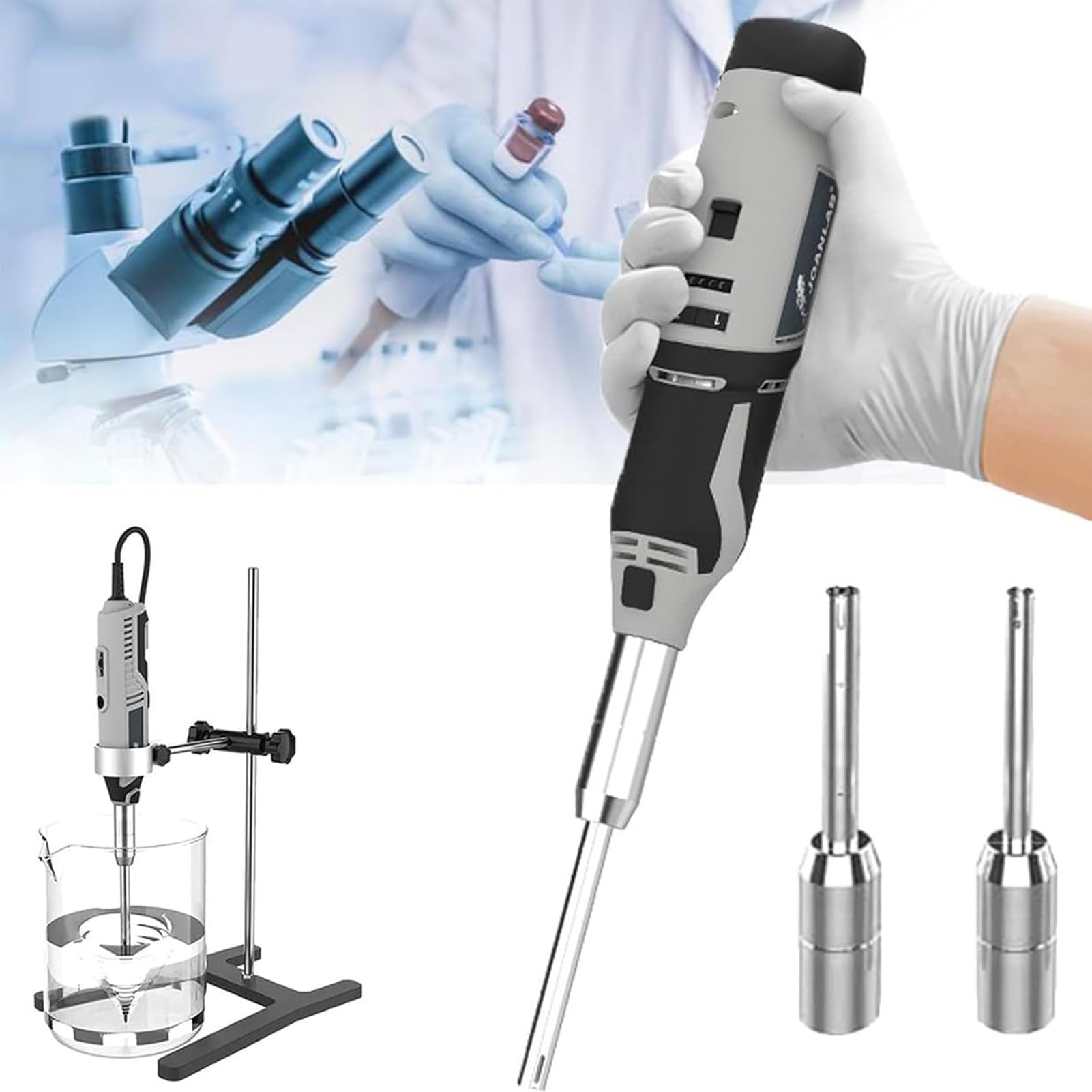Laboratoryjny emulgator dyspergujący | Przenośny homogenizator laboratoryjny do tkanek komórkowych |0,5-250 ml homogenizator dyspergujący o dużej prędkości | dla wydajnej dyspersji emulsji