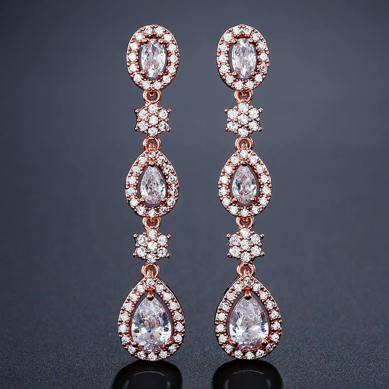 Moissanite en forme de goutte d'eau or 14K, le cadeau de bijoux idéal pour elle - 2