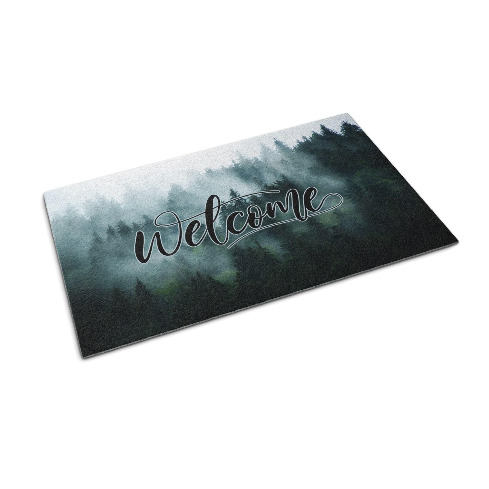 Tapis résistant Tulup paillasson forêt anti-saleté 60x40cm