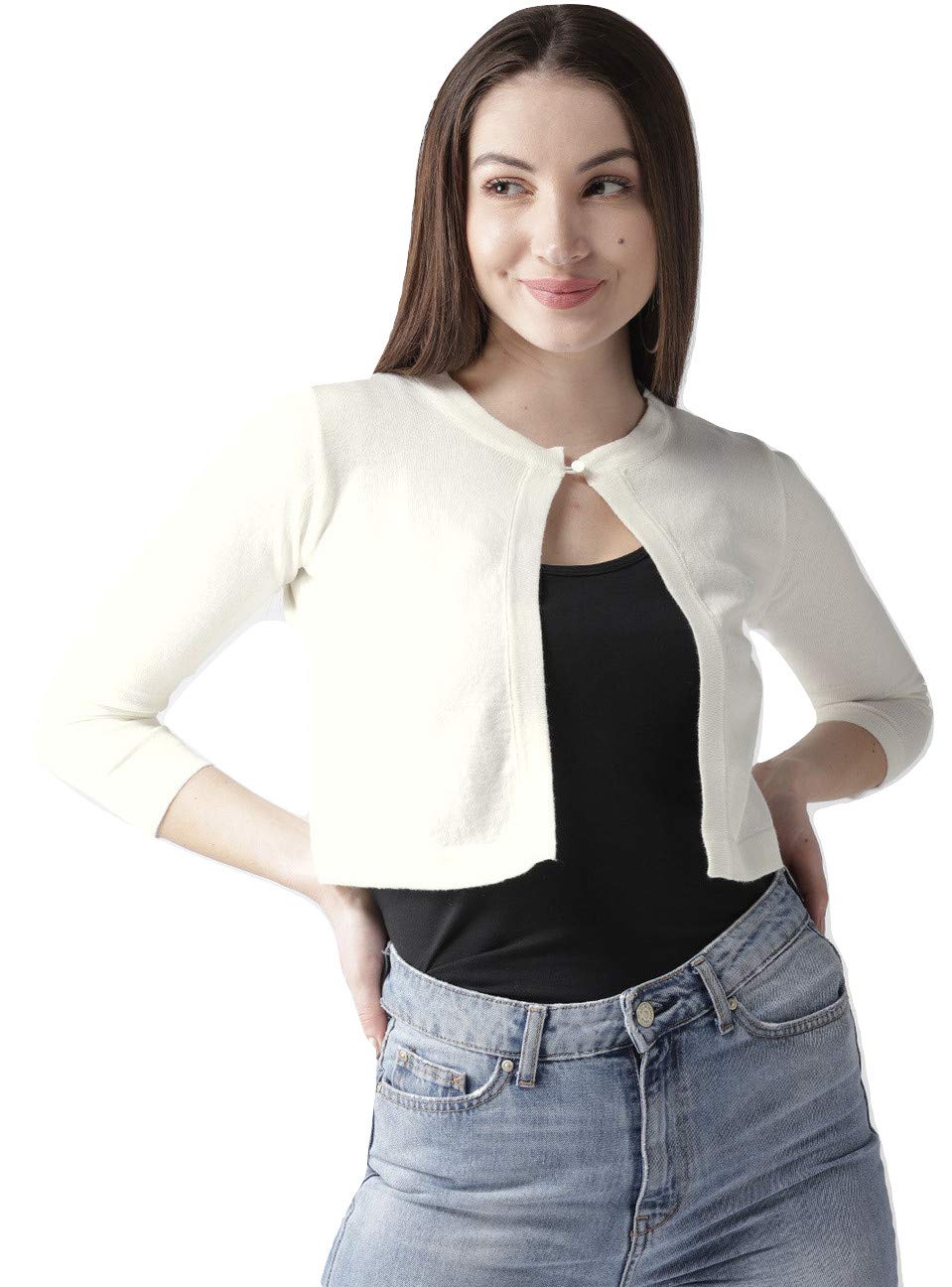 style quotient Women's Cotton Casual Shrug Sweater-picture-27
