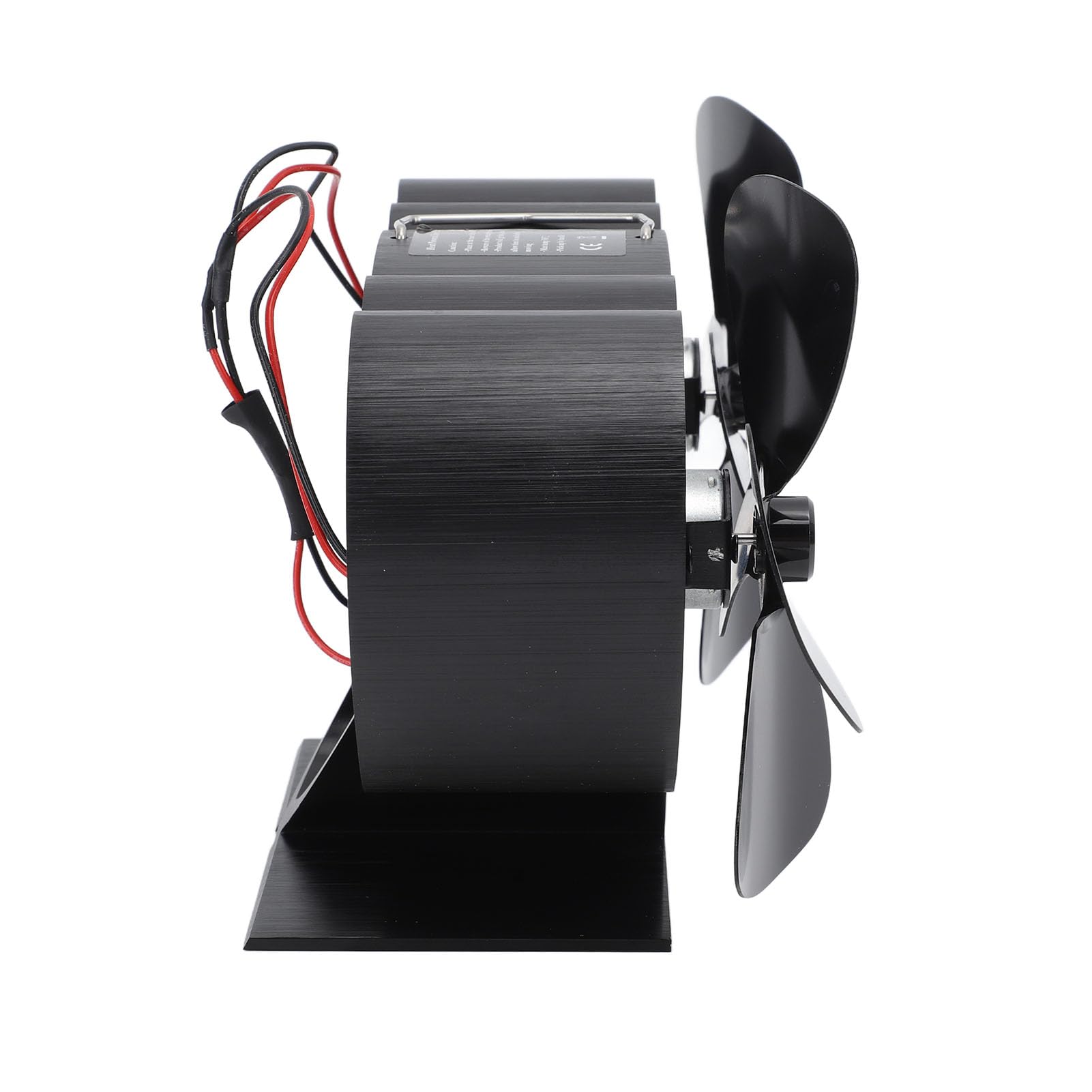 SIXRUN Ventilatore per Stufa Ventilatore per Stufa a Legna Alimentato a Calore Lega di Alluminio 4 Pale Ventola di Ricambio a Doppia Testa per a Cherosene a Legna Camino Riscaldamento Domestico