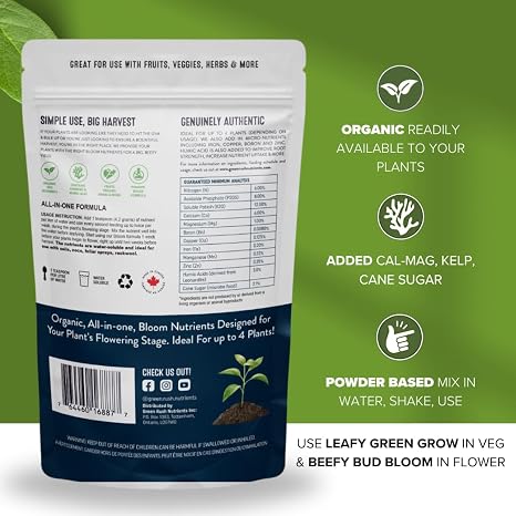 Organic Beefy Bud Bloom Plant Food Nutrients for Bloom & Flowering Stage Plants