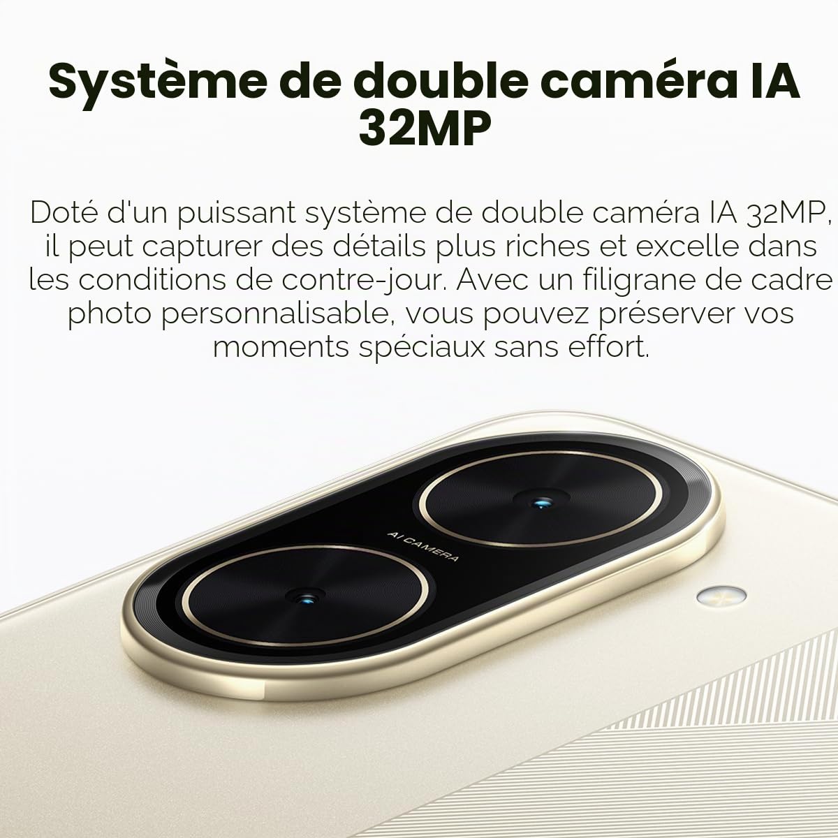 Xiaomi Poco C71 Smartphone, débloqué, 3 + 64 Go/4 + 128 Go, écran HD+, 17,8 cm (6,88 pouces), double caméra, 32 MP + 8 MP, Noir/Bleu/Or (Noir, 3 + 64 Go)