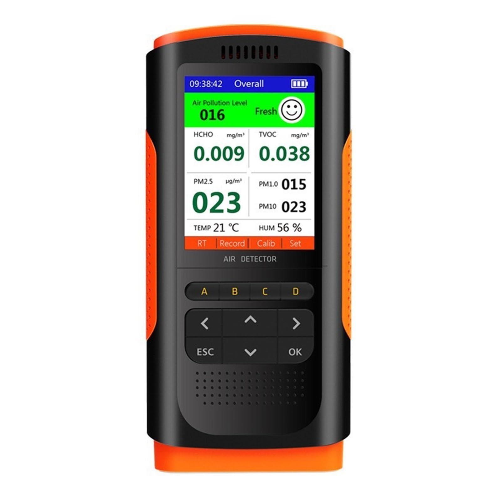 Monitor jakości powietrza, Detektor formaldehydu Monitor jakości powietrza PM 2.5 przenośny wyświetlacz zanieczyszczenia powietrza rodzinna dekoracja miernik CO2 analizator,do domu, biura, samochodu