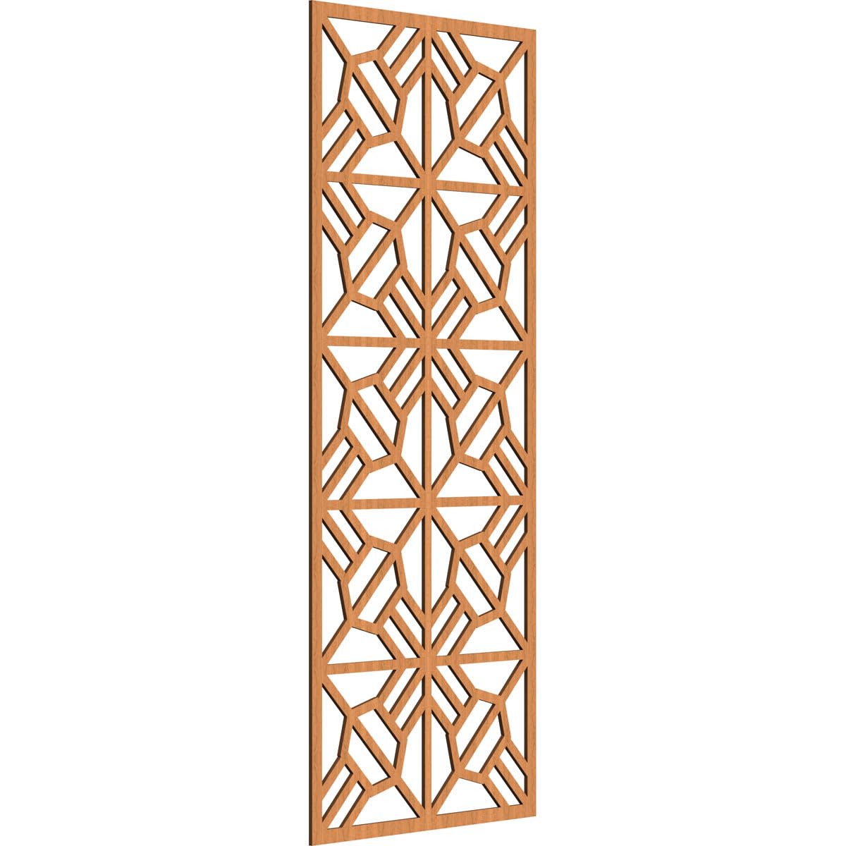 Auburn Decorative Pierced Fretwork Wood Wall Panels, 25 3/8"W x 64 3/8"H x 1/4"T, Cherry