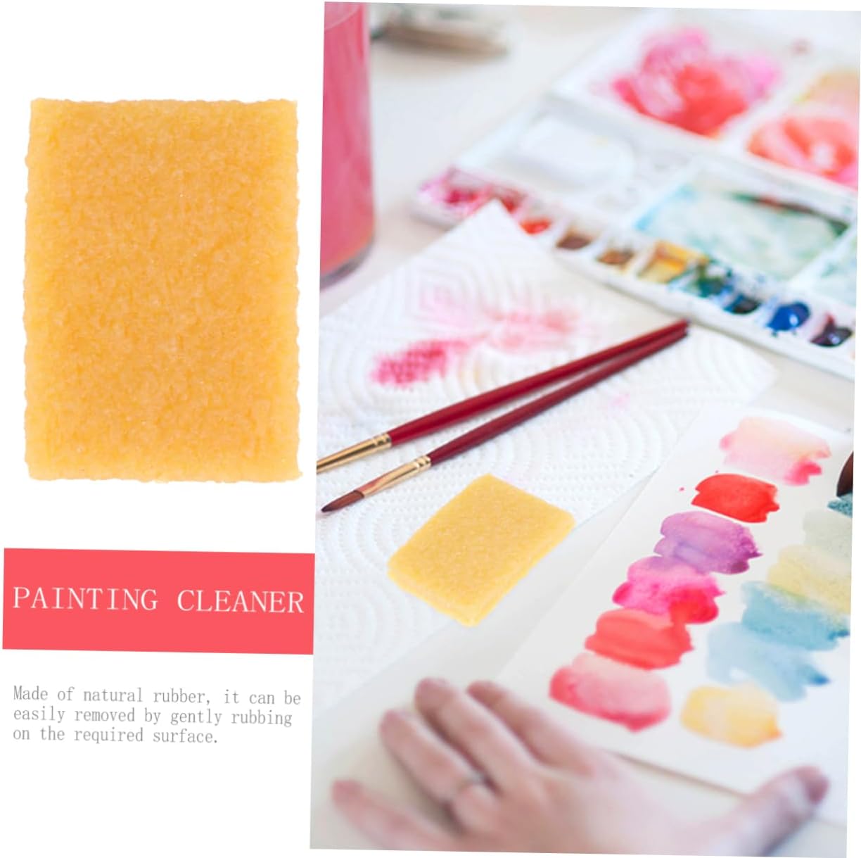 Water Color Brush Cleaner 3-Pack Practical Pigment Remover for Art Painting Tools Compact and Lightweight 2.75X1.96X0.39In