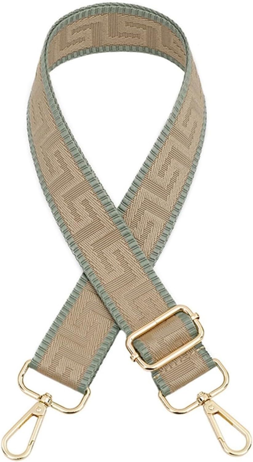 XIUNYIE Bag Strap Bag Straps for Crossbody Handbags Adjustable Belt Bags Replacement Shoulder Straps Accessories for Women Wide Strap for Handbags Gold Buckle Red, Khaki, Gold buckle