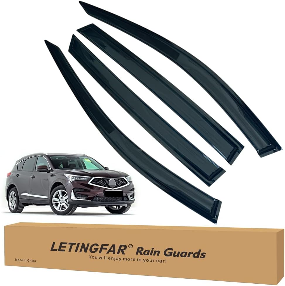 Window Visors Rain Guards for Acura RDX 2019 2020 2021 2022 2023 2024 Accessories, Wind Deflectors Vent Shades for Acura RDX E115-for-Acura-RDX-19/24