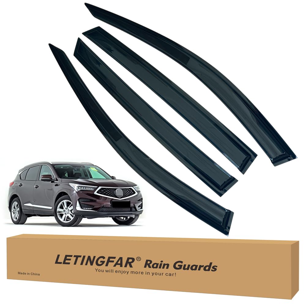 Photo 1 of ***STOCK PHOTO FOR REFERENCE ONLY***

LETINGFAR Window Visors Rain Guards for Acura RDX 2019 2020 2021 2022 2023 2024 Accessories, Wind Deflectors Vent Shades for Acura RDX