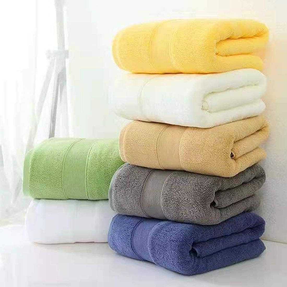 Bathroom Hand Towels, 100% Cotton Thick Face Towel Set, Super Soft and Absorbent for Home,Hotel & Spa Quality Bath Hand Towels(3 Pack ,13 x 29 Inch) (Yellow Green Gray)