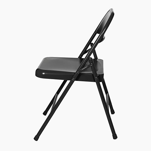Miniatura 5 de OEF Furnishings OEF900 Series - Sillas plegables de acero ligeras prémium (paquete de 4, negro) Negro -,Beige,https://www.amazon.com/dp/undefined