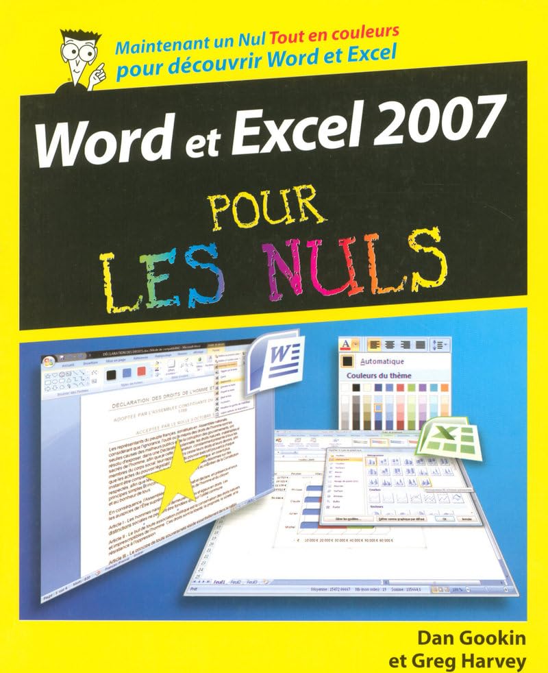 Word & Excel 2007 pour les Nuls Gookin, Dan and Harvey, Greg