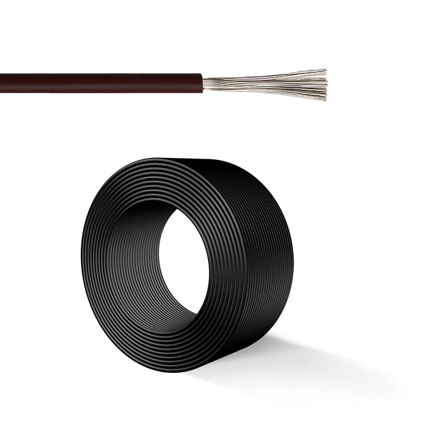 Alambre eléctrico de alta temperatura Calor, Alambre de cobre estañado con aislamiento silicona 12-26AWG 25-100 pies(100ft,20AWG)