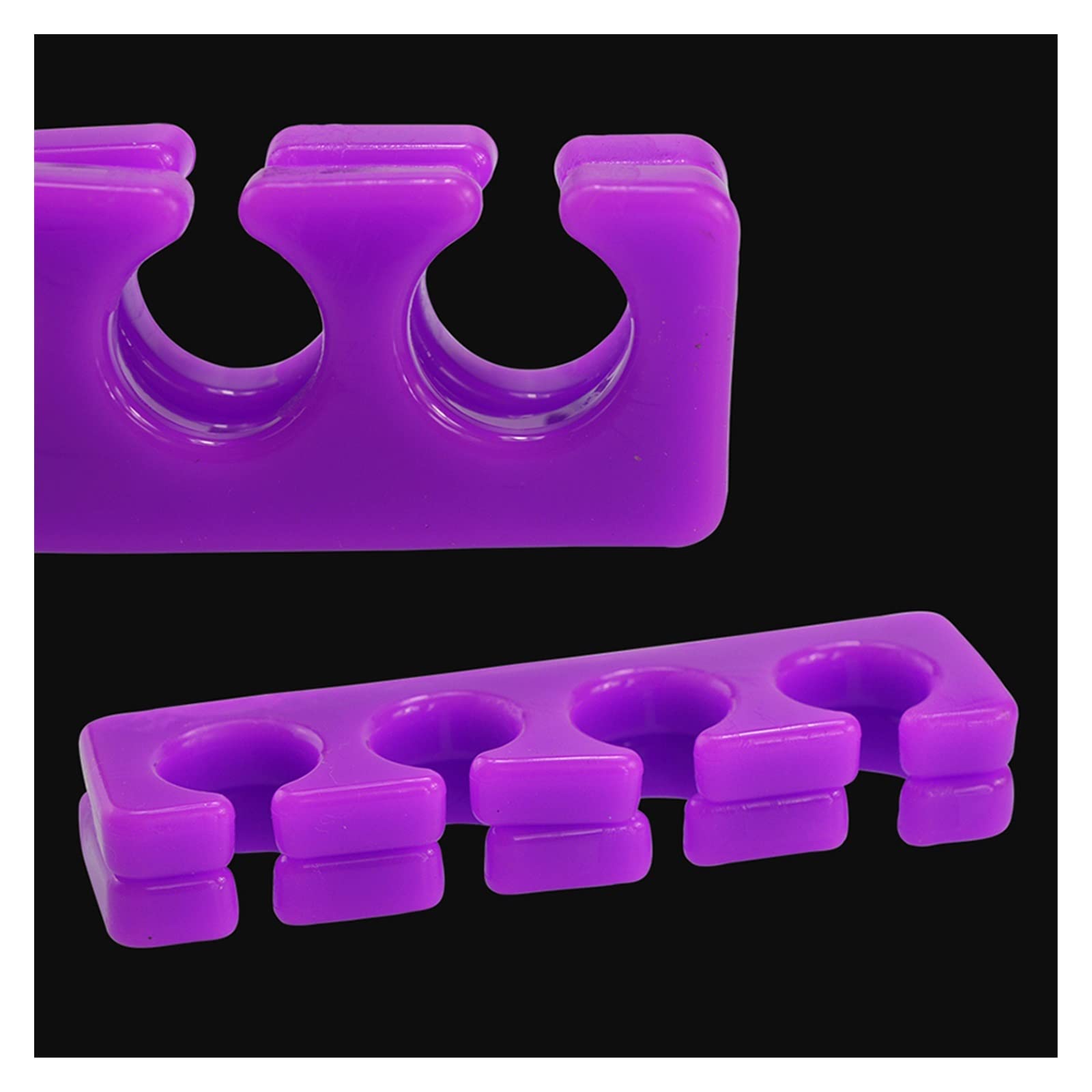 Séparateur Orteils Violet Souple - Lot De 2 Pour Pédicure Et Manucure | Beauté Des Ongles | Neuf