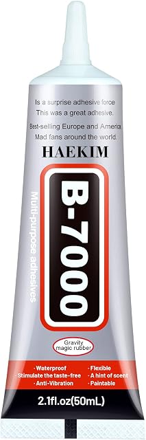 B7000 Super Glue Adhesive, Multi-Function Glues, Transperant Paste Adhesive (B7000-50ML)