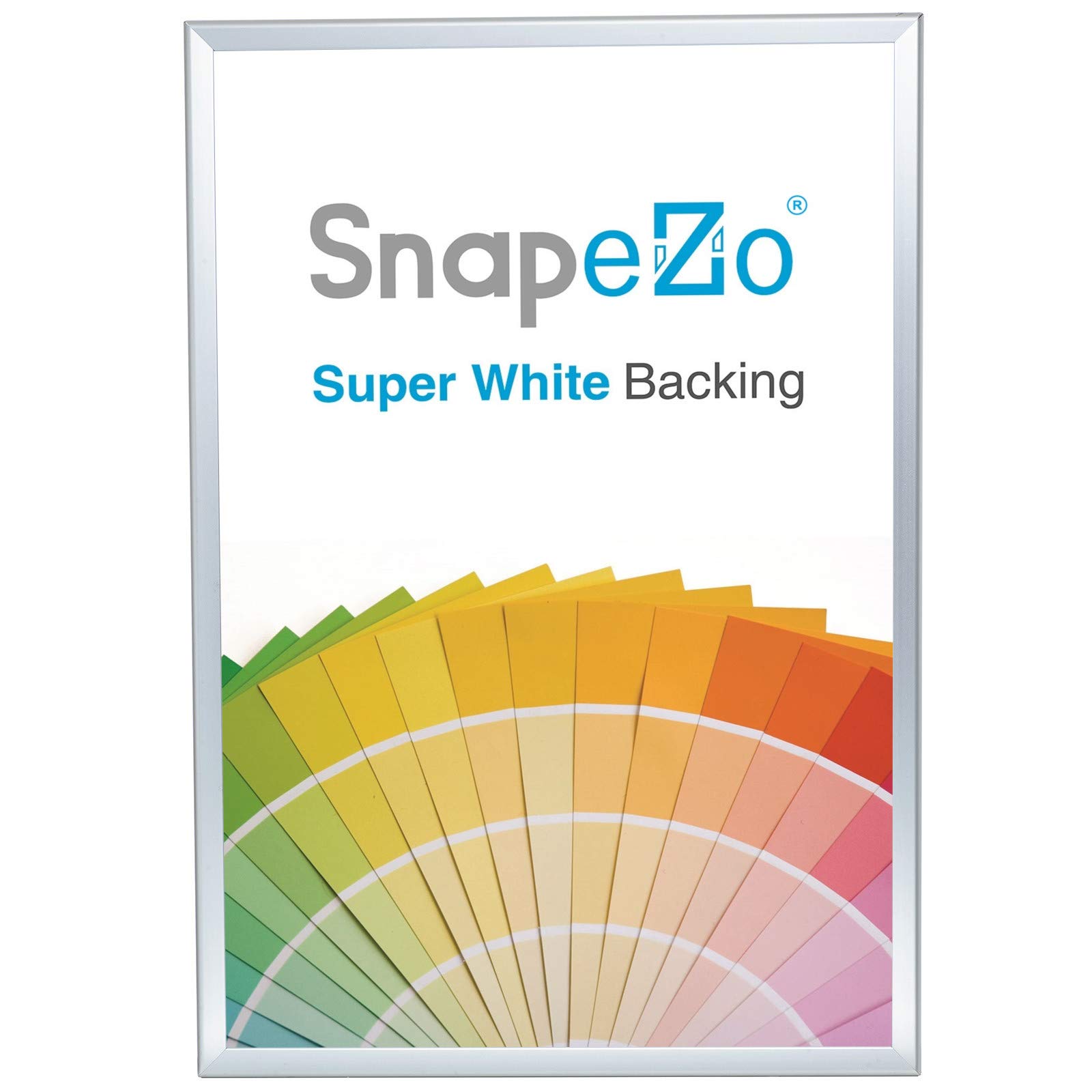 Cadre 20 x 30 Argent Snap anti-reflet pour lire vos documents sous les spots
