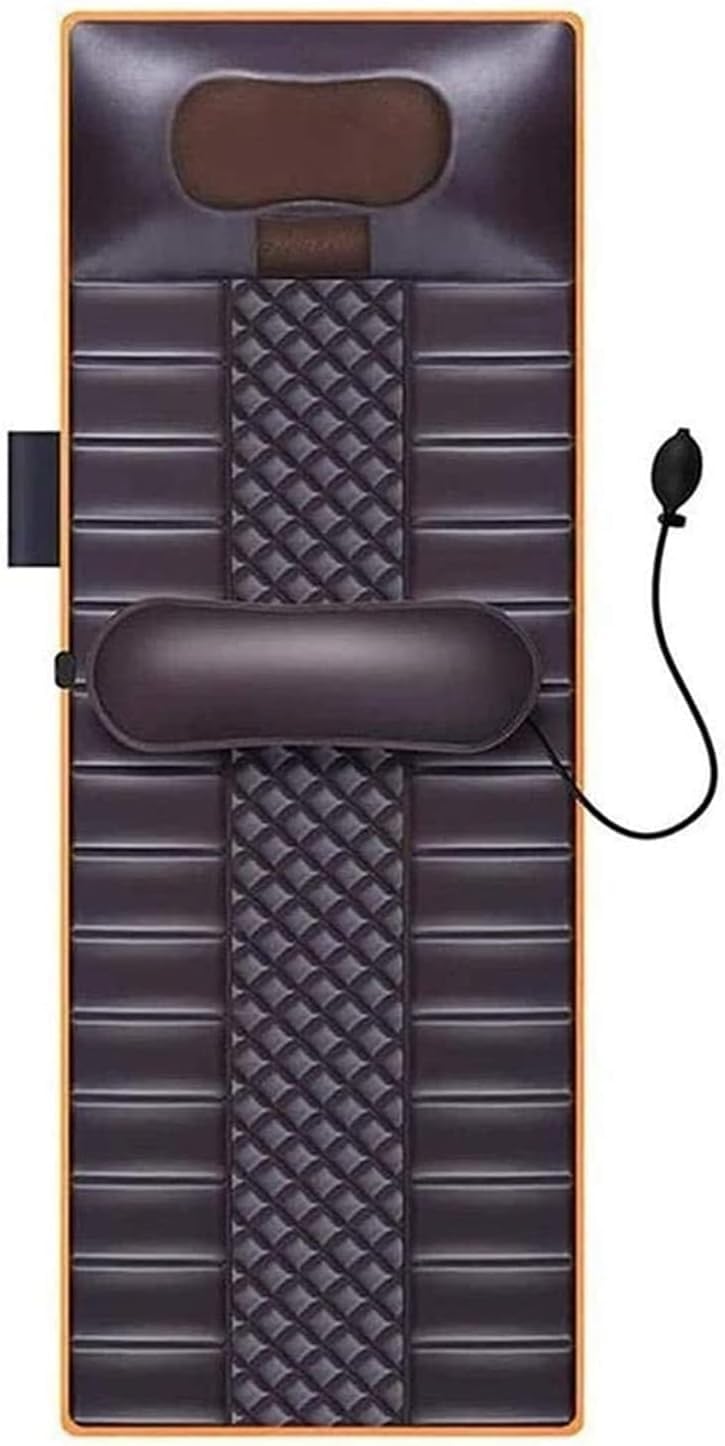Masajeador de Cuello y Espalda for Todo el Cuerpo, tapete masajeador con Calor, cojín de Masaje con vibración y amasamiento, colchón de Masaje con 10 Motores de vibración.