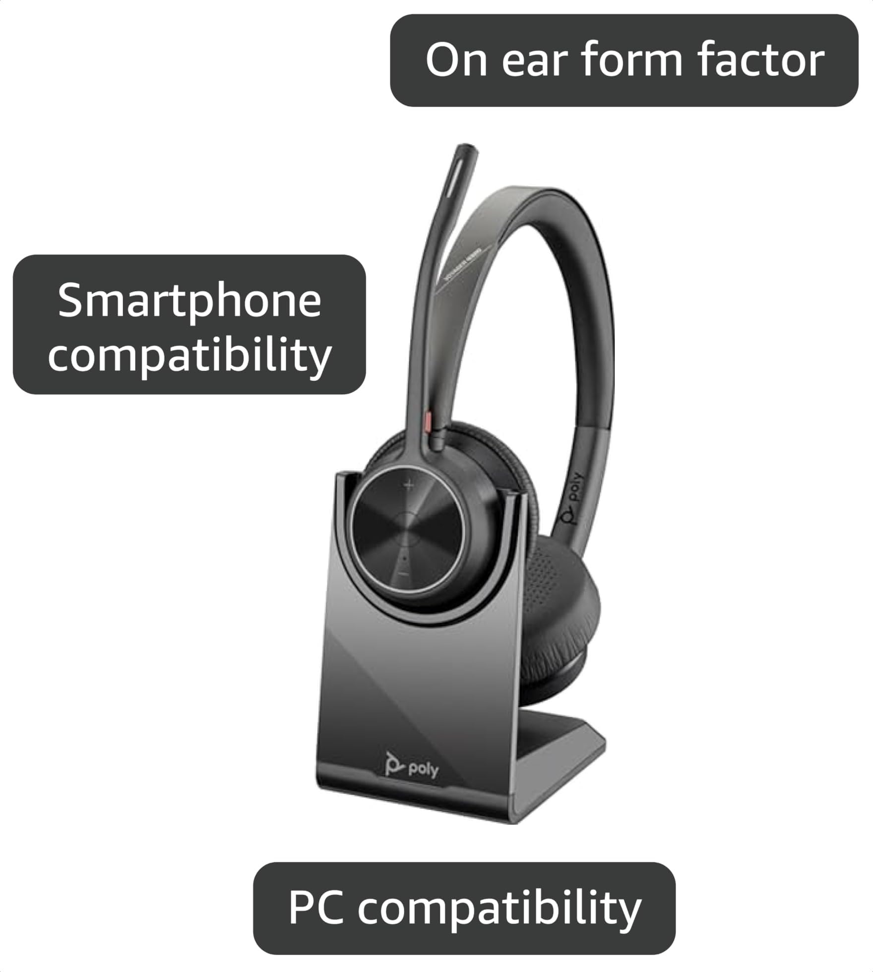 Amazon.com: PLANTRONICS Poly Voyager 4320 UC Bluetooth Wireless
