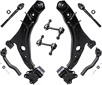 Vista 813 de Detroit Axle - Kit de suspensión frontal de 8 piezas para Dodge Journey 2009-2015, 2 brazos de control inferiores, 2 rótulas, 2 varillas