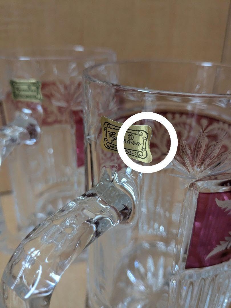 林九郎窯 二方割木甲牡丹 ジョッキ ビアジョッキ ビールジョッキ 金縁