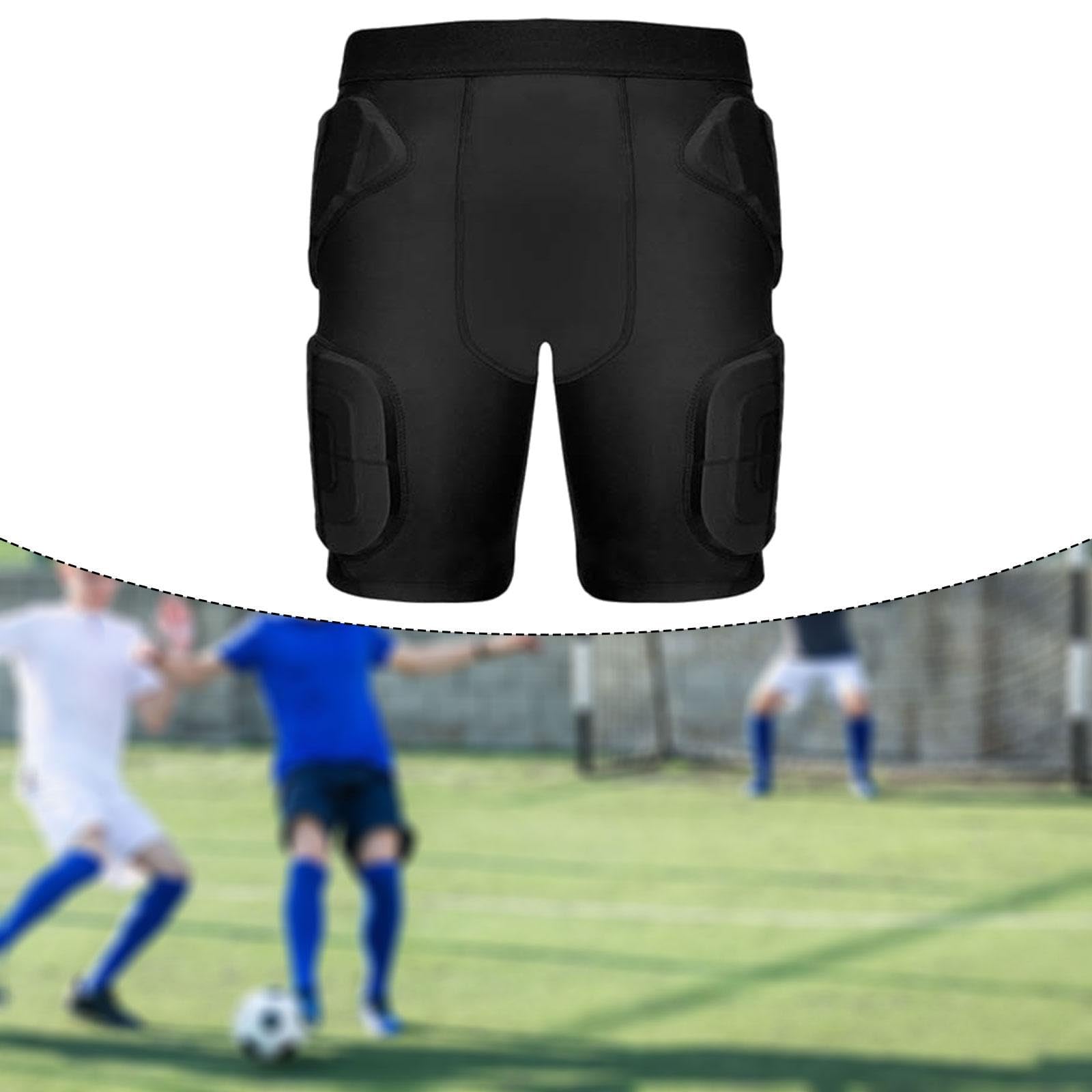 Short Rembourré de Baseball Pantalon de Protection Caleçon de Compression Cuissard de Football Conçu pour Absorber Les Impacts Adapté pour Jeunes ATH