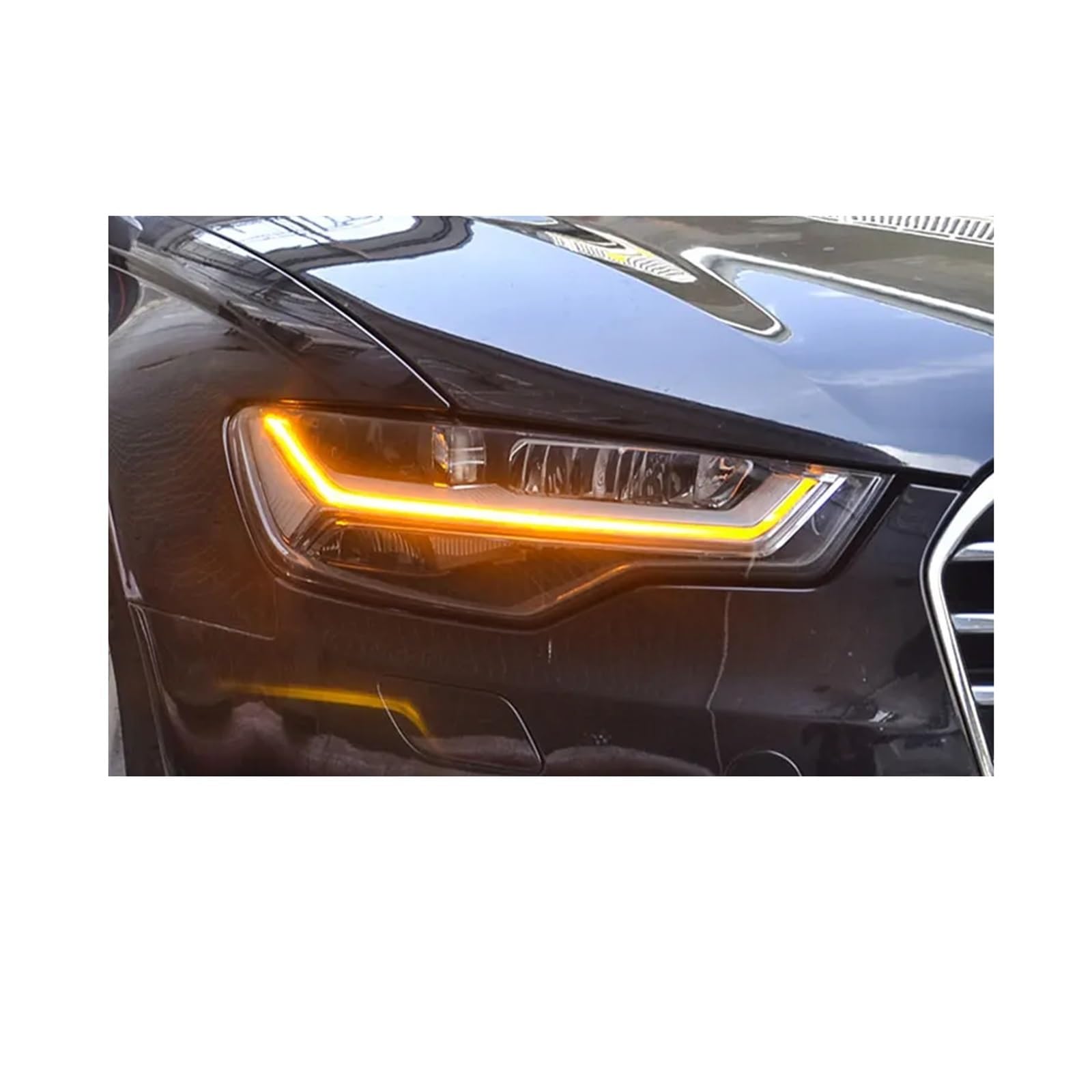 Gruppo Ottico per fari A6 2012-2018 A6L C7 Fari DRL Accessori Auto (Coppia)