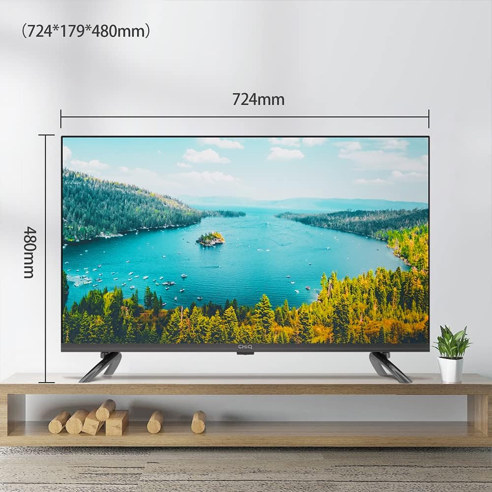 CHIQ L32G7L TV dimensions with stand
