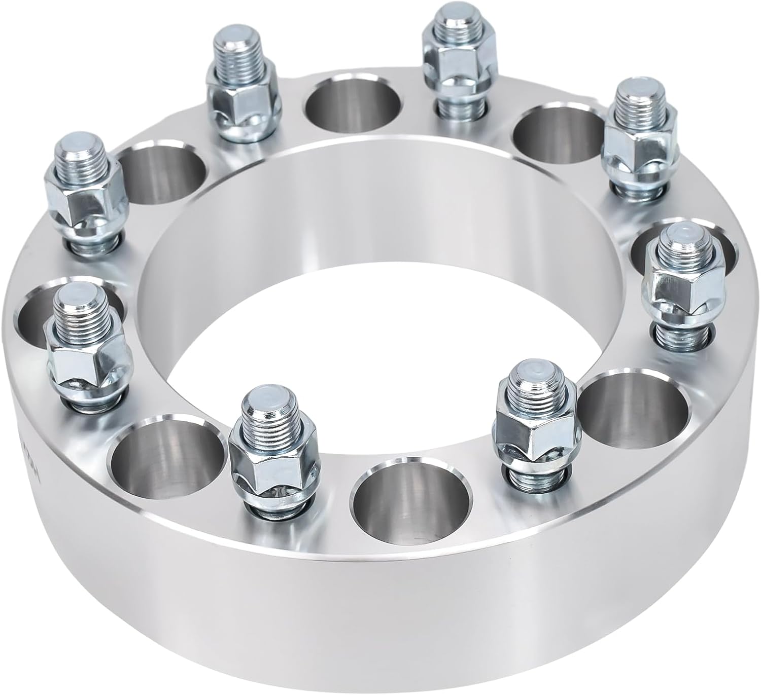 Hex Autoparts 8x6.5 to 8x6.5 8x165.1 mm 8 Lug Wheel Spacers Adapters 2 inches with 9/16" Studs 126mm CB 2pcs Compatible with Dodge RAM 2500 3500 Dually 1994-2010 Ford F350 F250 1988-1997