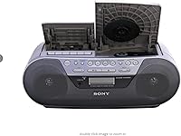 Vista 2 de Sony CFD-S05 Grabadora de casete de radio CD con cable auxiliar (6 pies) (renovado)