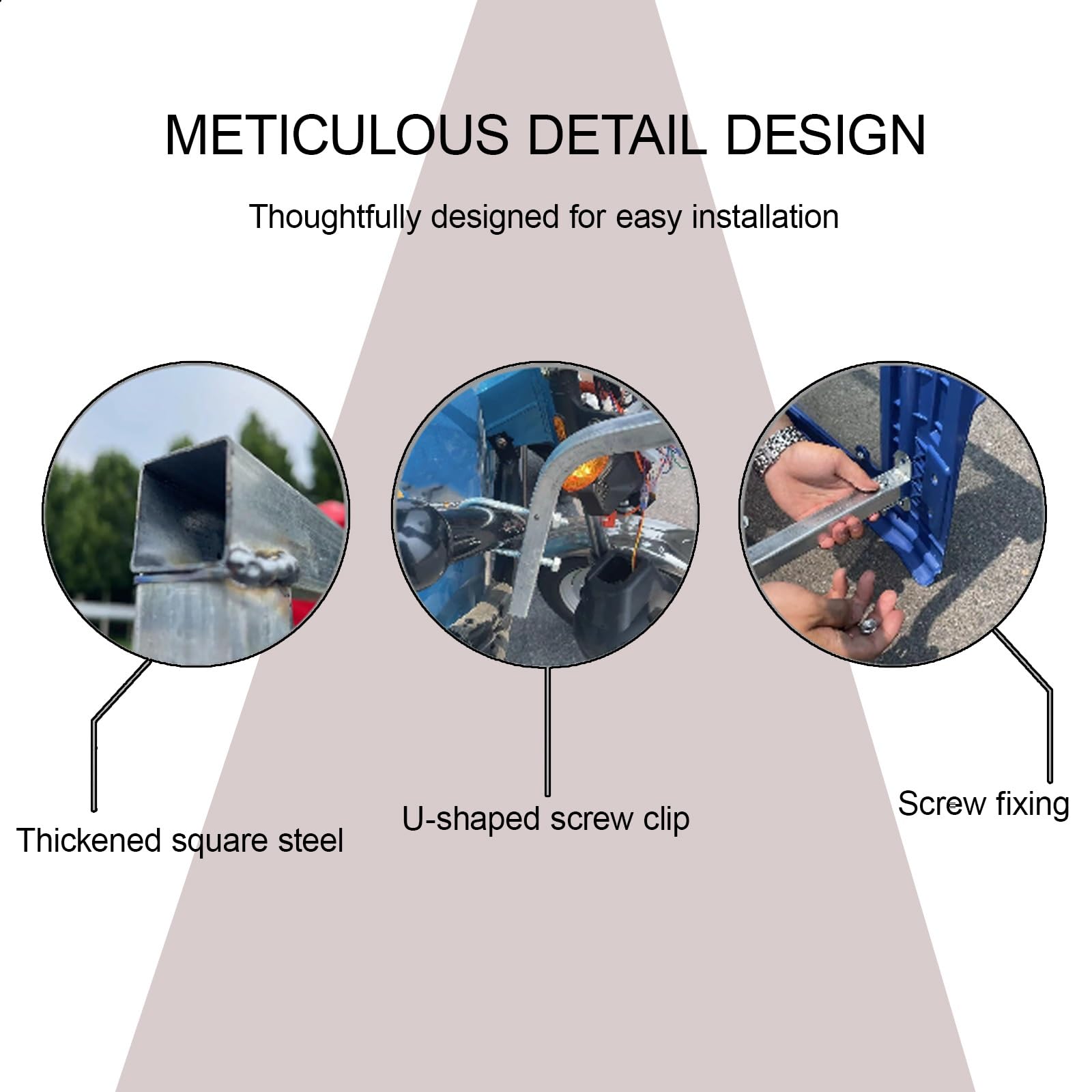 Copertura per triciclo elettrico resistente, tenda per cabina a tre ruote, copertura per triciclo per adulti, antivento e impermeabile, accessori adatti per vari tipi di bici a 3 ruote (blu A)