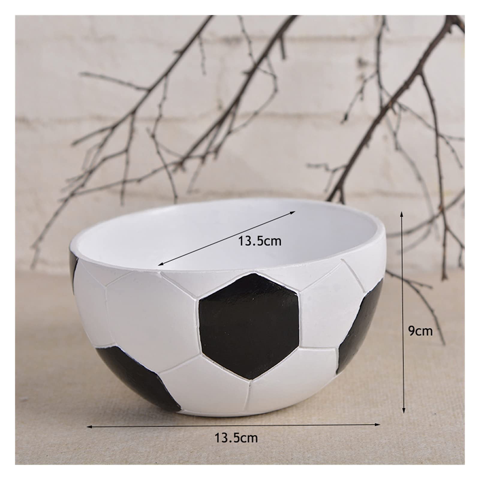 Doniczka 1 szt. Piłka nożna Design Doniczka Żywica Soczyste Rośliny Doniczka Wystrój Domu Bonsai Sadzarka Piłka Nożna Doniczka Doniczka