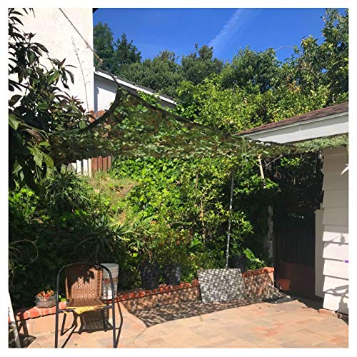 Toldos para Jardin Red de Sombreado de Camuflaje Selvático,Red de Camuflaje la Malla de Camuflaje Woodland Refuerza a Los Militares Verdes for Enmascarar la Decoración del Jardín del Coche, Disponible Cover