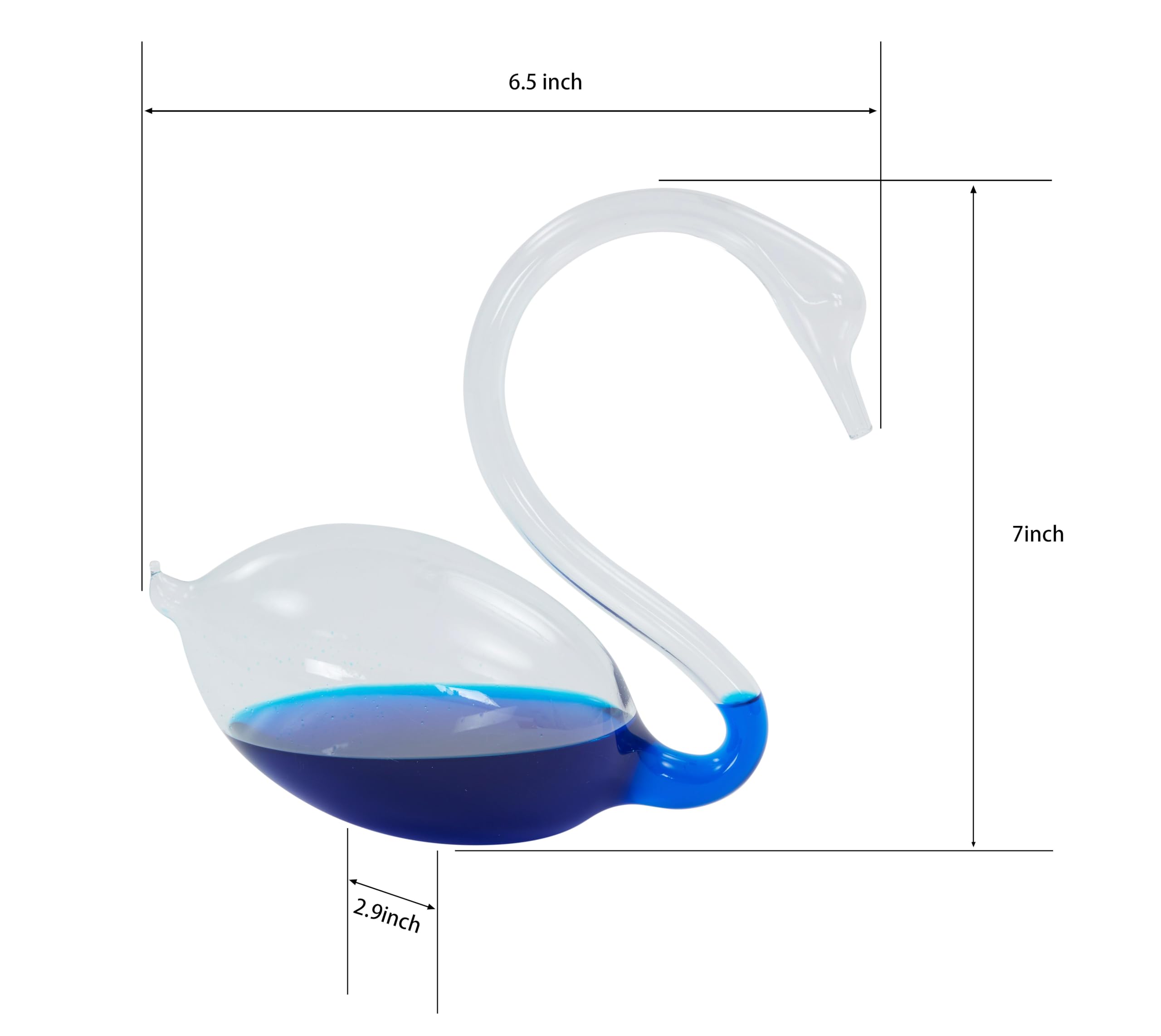 Wettervorhersage für Sturmglas, Schwanenförmiges Design, Barometer, Wetterstation, 17,8 cm, Schwan, Sturmglas, Wettervorhersage, wunderschönes Geschenk für Familie oder Freunde, Geschenk, Zuhause,