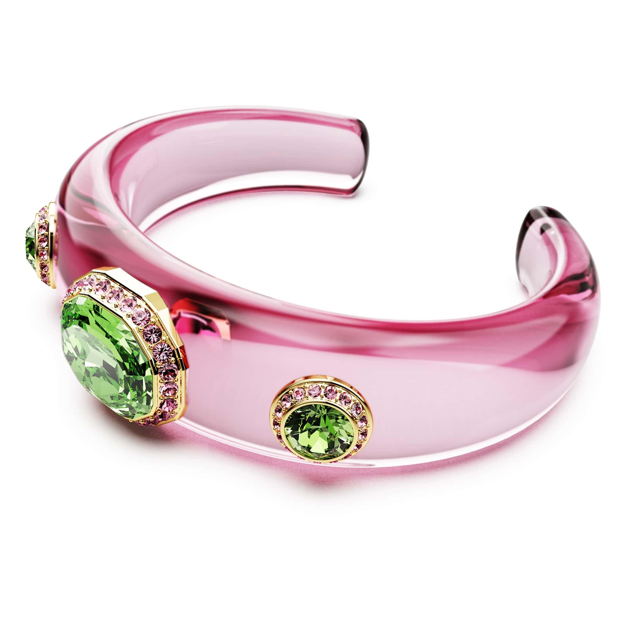 Swarovski Dulcis Kolekcja bransoleta mankietowa, mieszane szlify, wielokolorowy, pokryty w odcieniu złota