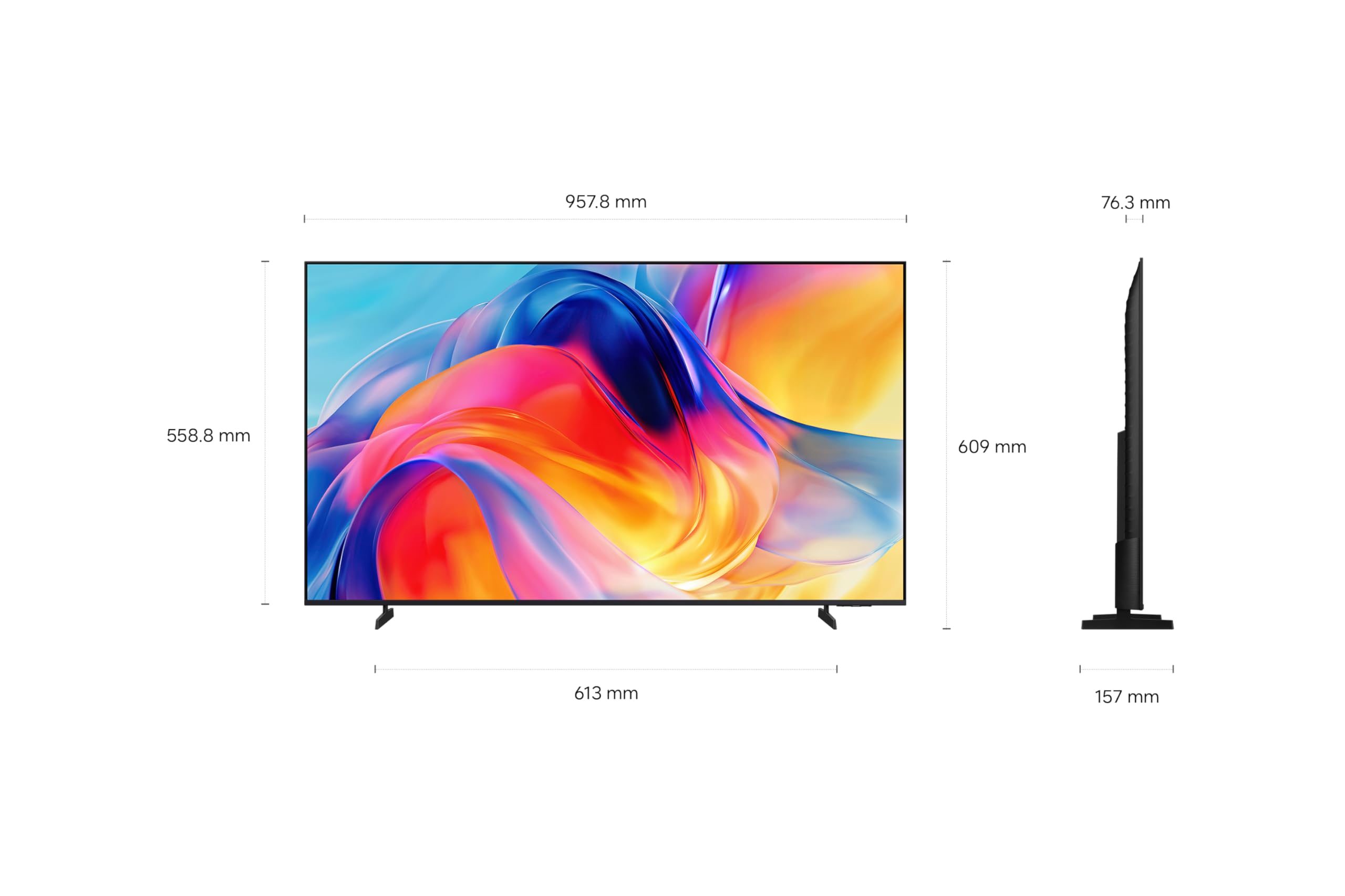 Samsung Smart TV 43 Pouces M70H Mini LED 4K, UHD, Mini LED HDR pour des Détails Époustouflants, Pure Spectrum Color, Motion Xcelerator 144 Hz, Dynamic Sound Pack, Vision AI Companion [2026]