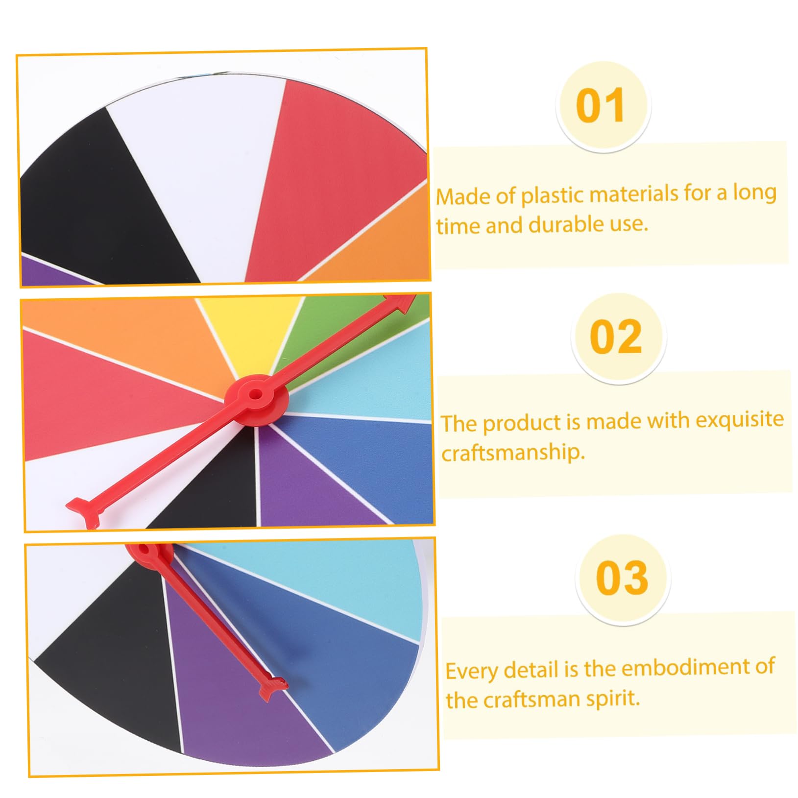 GARVALON Raffle Ticket Prize Wheel for Prizes Spinning Wheel for Parties Draw Machine Portable and Compact Design