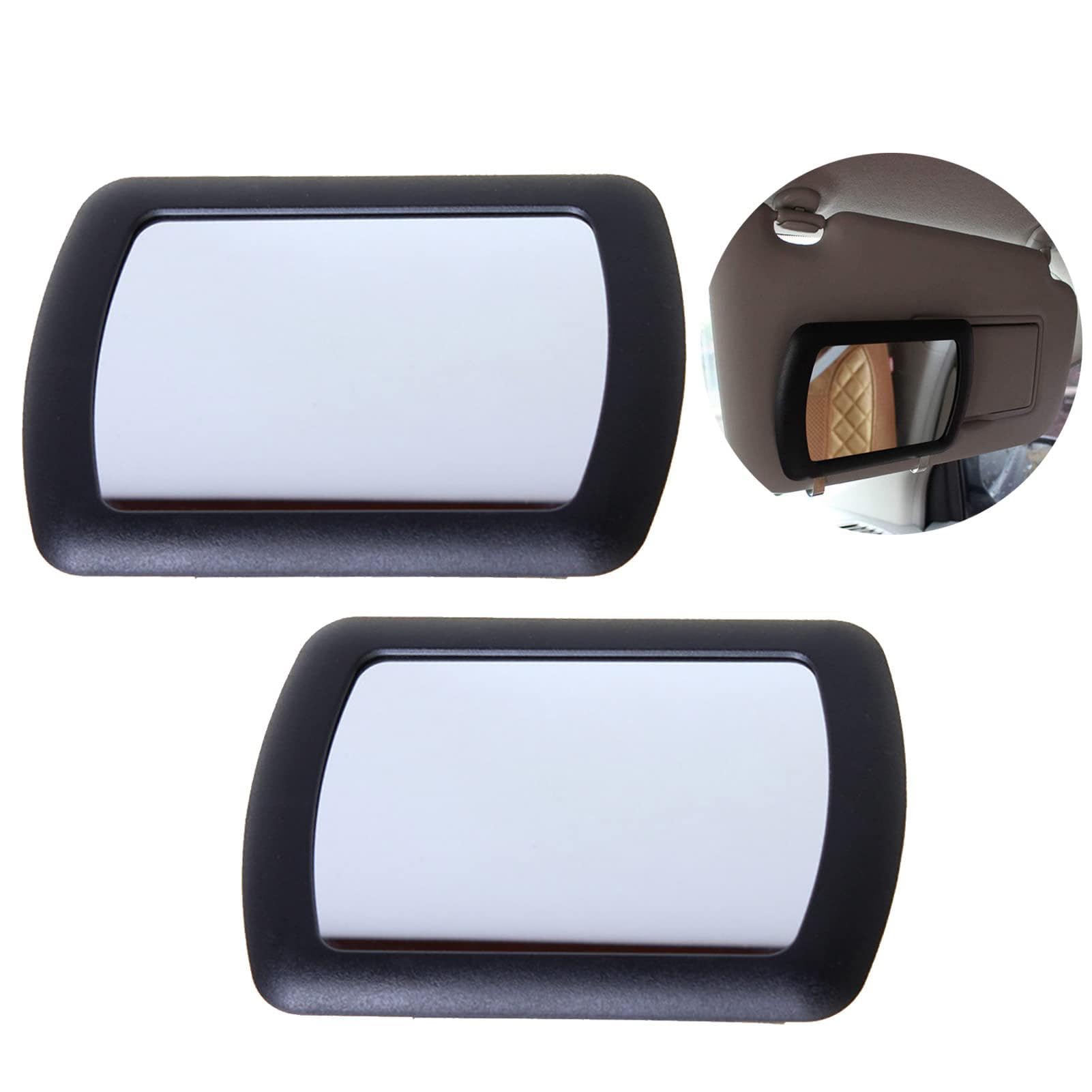 Specchietto per il trucco dell'auto, confezione da 2, con visiera