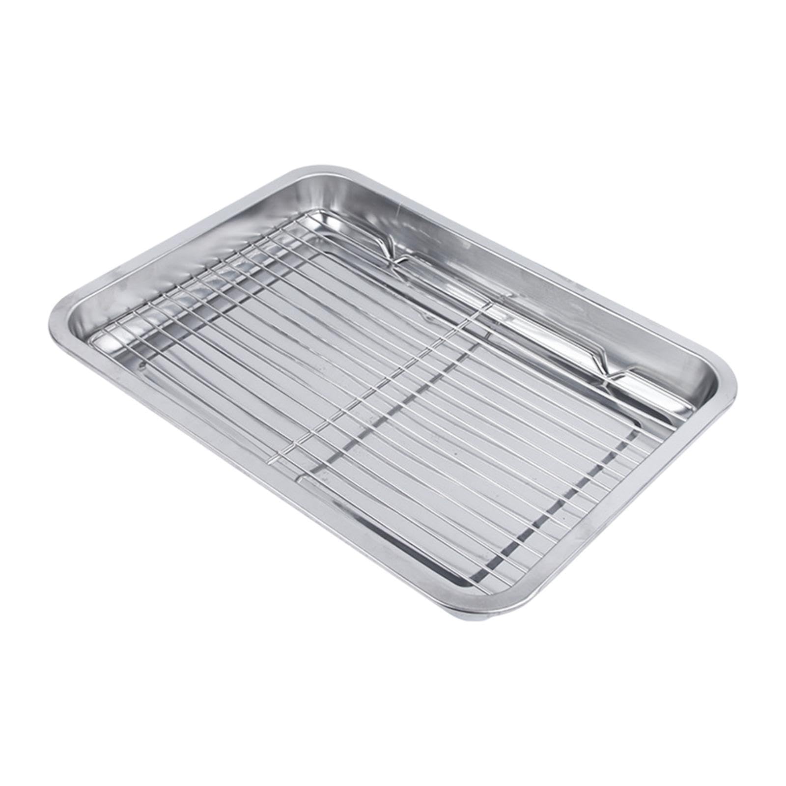 Backblech mit Rost, Backblech, Backutensilien, Abtropfschale, Tablett für, Tablett für, 50cmx35cmx48cm