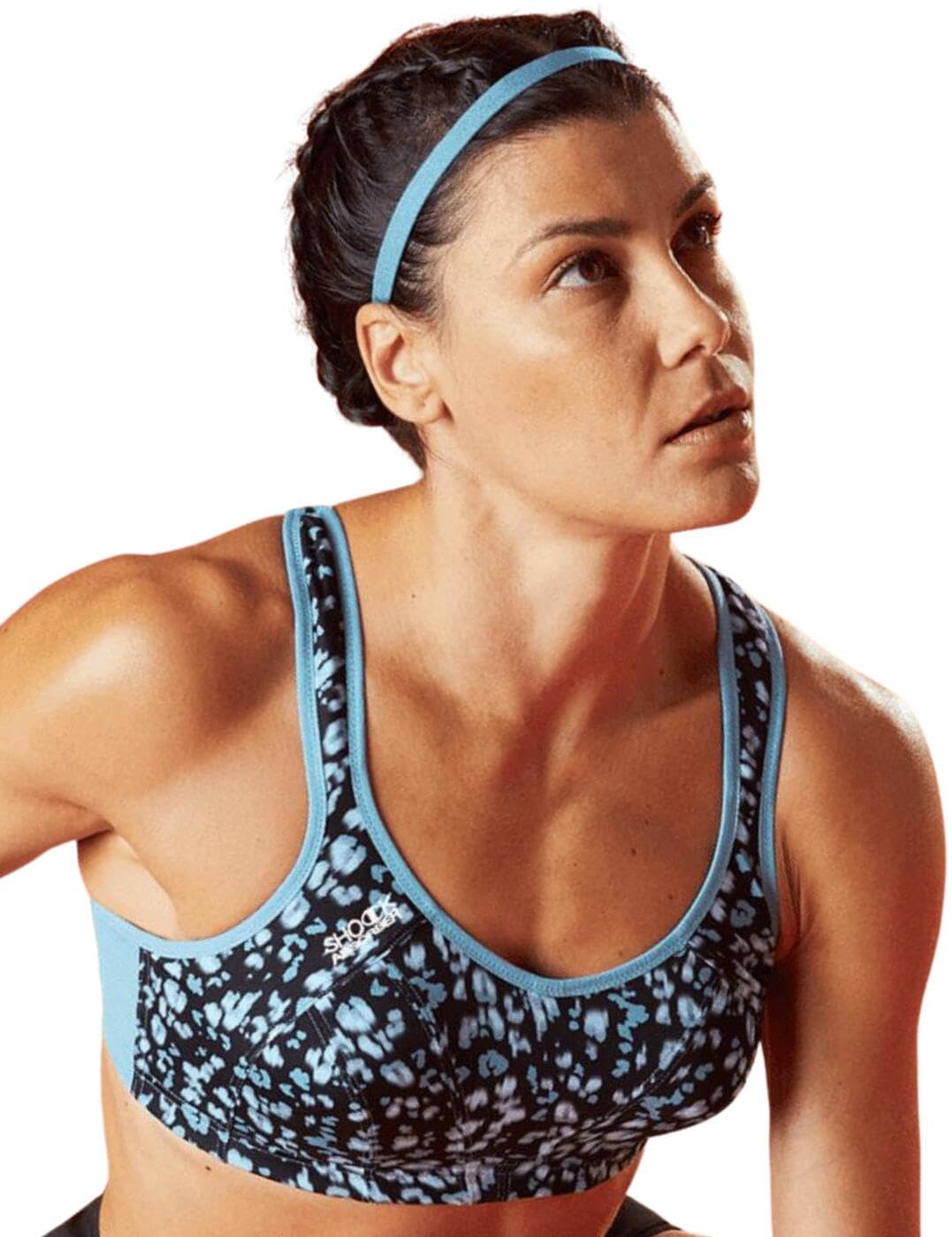 Champion Women's Sports Bra, Black Allover, 32B