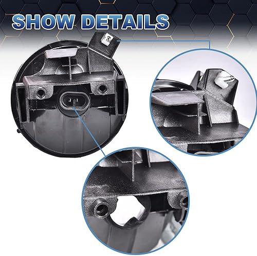 Miniatura 5 de PIT66 Luz antiniebla, compatible con Dodge 01-03 Dakota RT02,04 Dakota SXT01-04 Dakota04 Dakota01 Durango Base03 Durango SXT01-03 Durango02-03