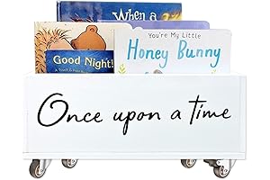Once Upon a Time Book Storage Box: A Rolling Organizer for Young Bookworms