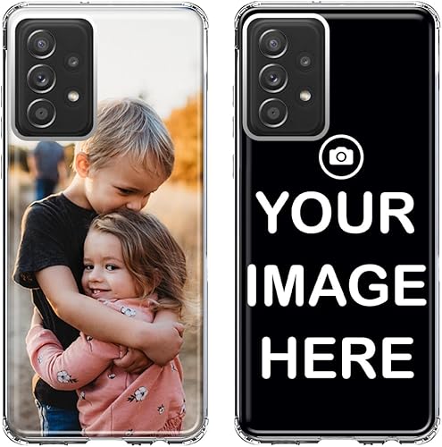 MUNDAZE Funda de plástico personalizada para Samsung Galaxy A52 5G y 4G - Añade tu propia imagen