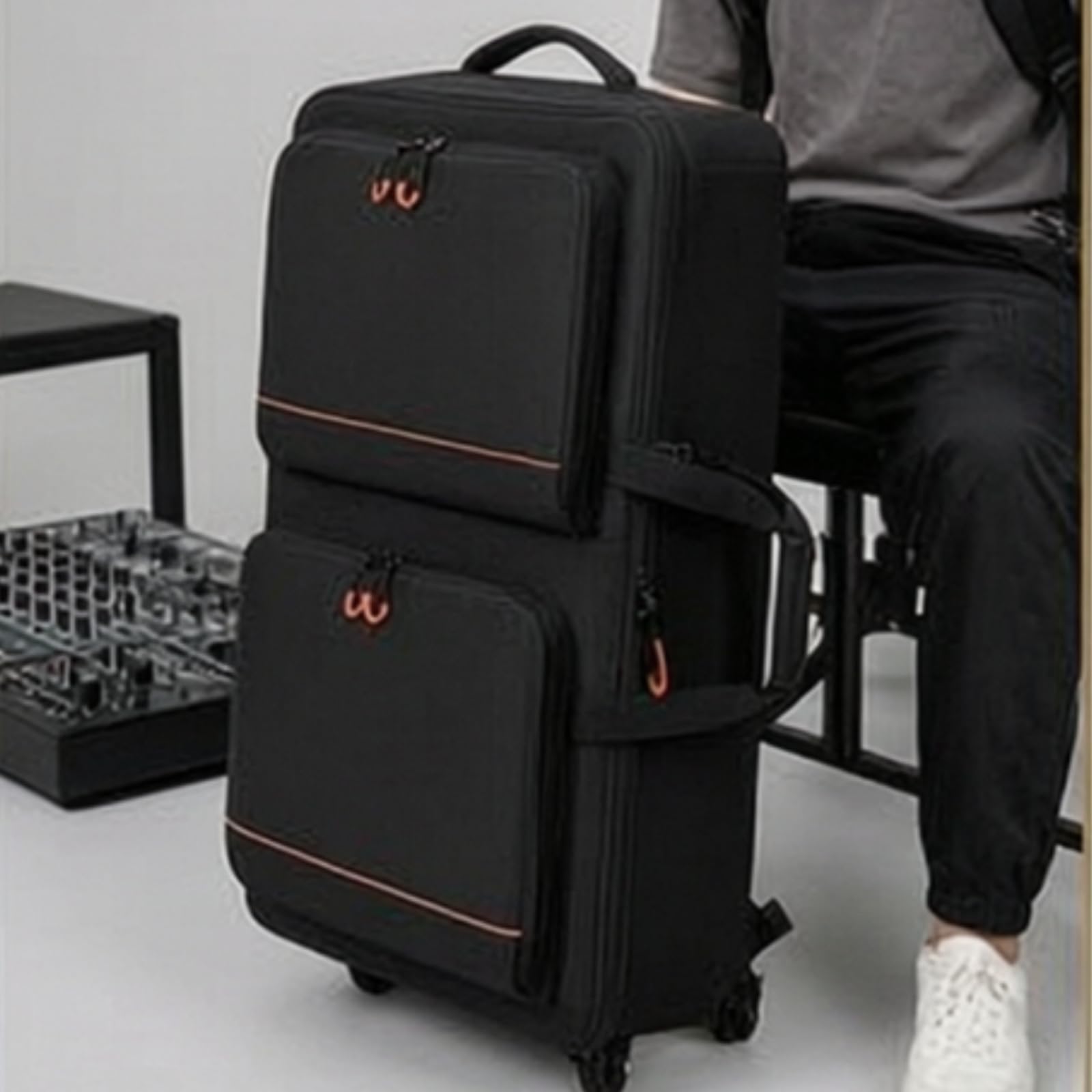 Zaino con Scomparto Anteriore Imbottita Borsa Grande Capacità Custodia per, Concerti