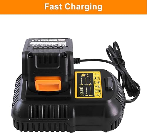 Miniatura 5 de Cargador DCB105 compatible con Dewalt 12V20V Max batería de litio DCB203 DCB204 DCB206 DCB201 DCB200 DCB207 DCB120 DCB127