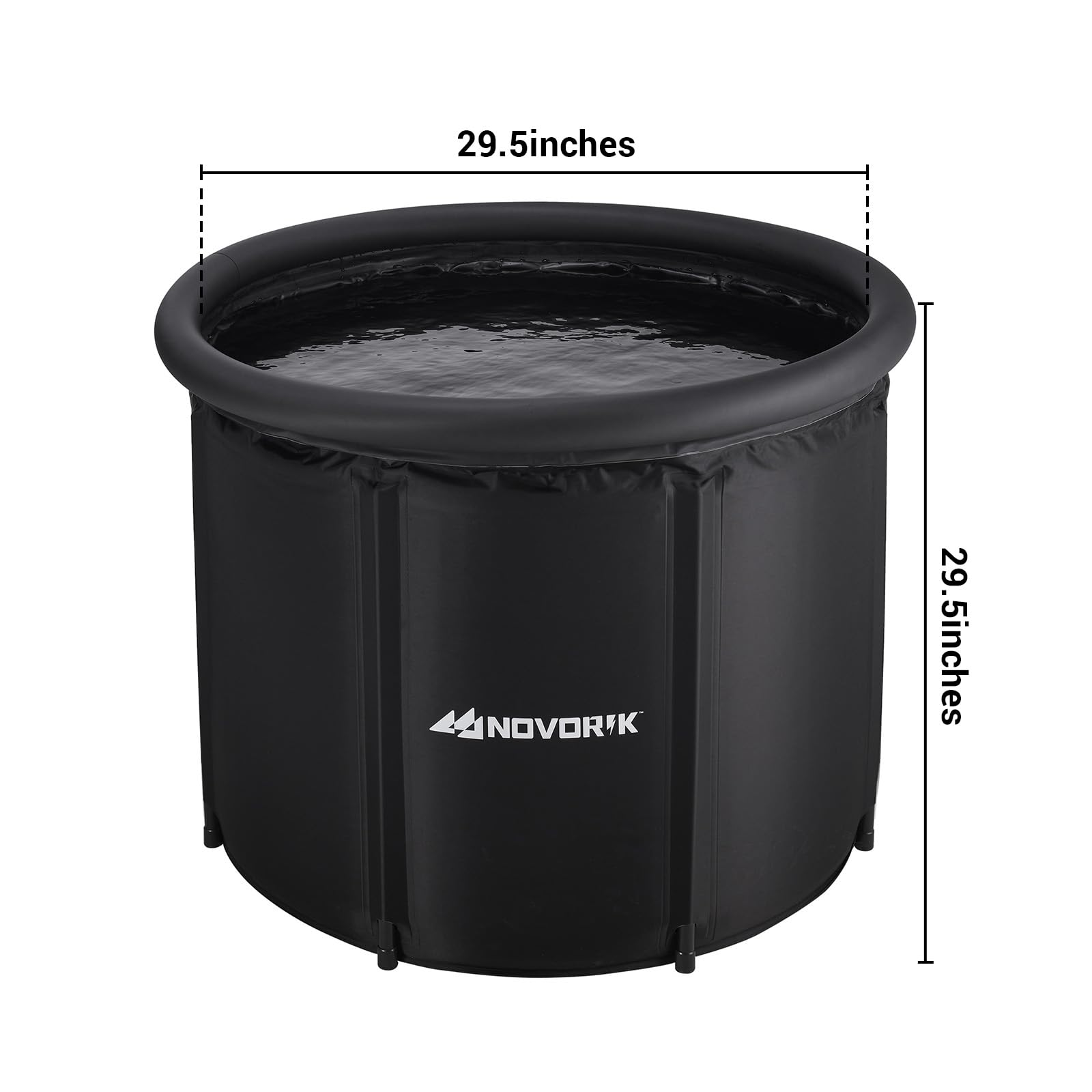 Cold Plunge Tub, KISKVV Ice Bath Tub For Athletes, Portable Ice Bath For Cold Water Therapy, 100 Gallon Outdoor Cold Plunge Tub Folding Freestanding Ice Tub Cold Tub At Home Outdoor