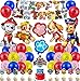 Paw Dog Patrol Balloons,Paw Patrol Balloons,Cartoon Balloons,Paw Patrol Balloons Compleanno,Decorazioni di Compleanno Polizia per Cani,Forniture per Feste a Tema Animale Buon Compleanno
